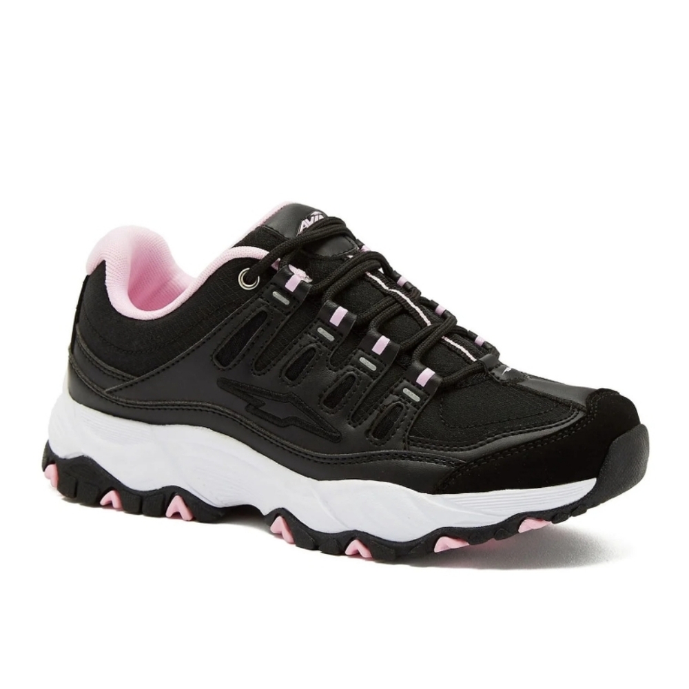 AVIA SNEAKERS brand new BLACK with pink trim SIZES 8 & 8.5 & 9 - size runs small